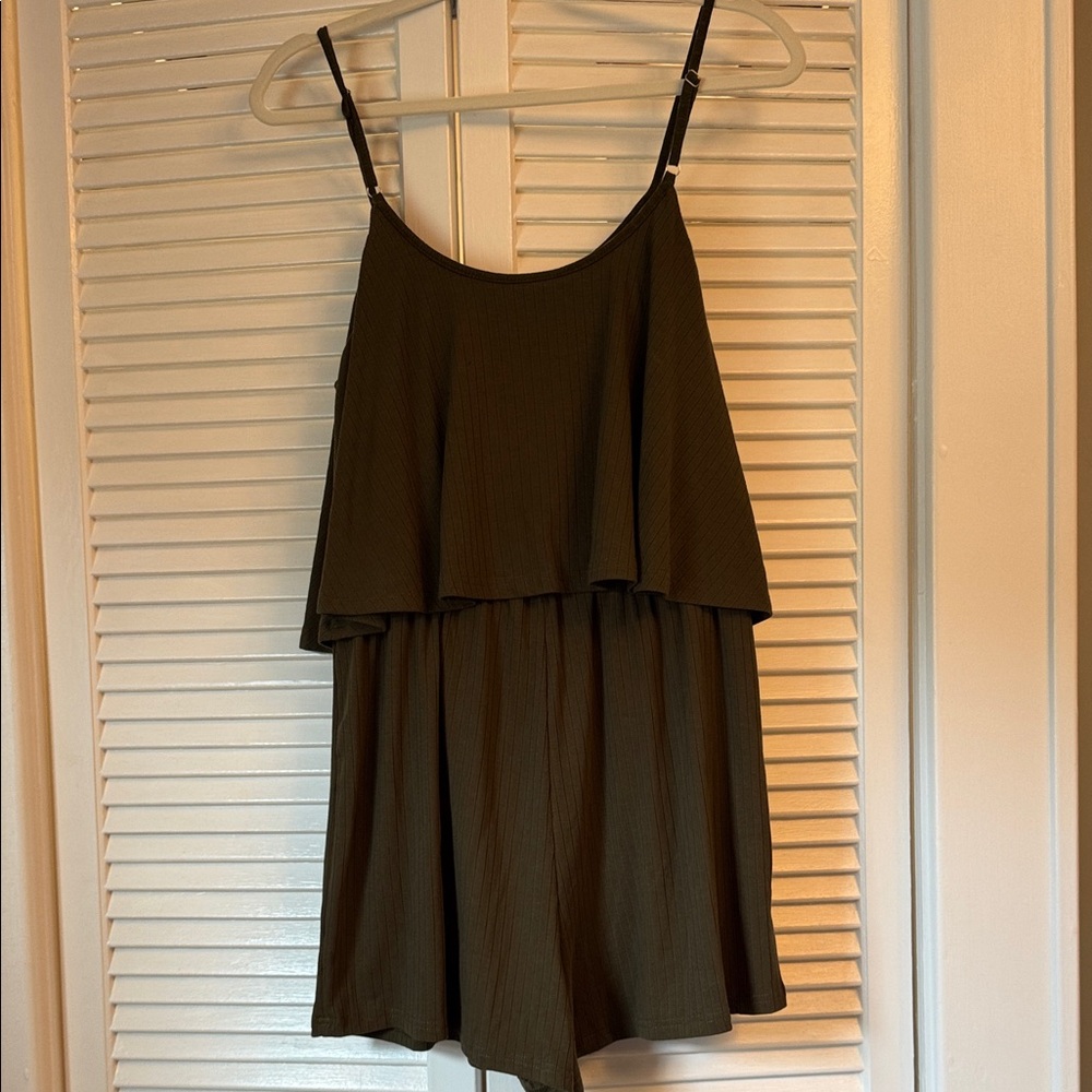 Chic Olive Green Romper
